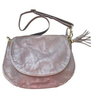 BORSE IN PELLE TAUPE LEATHER MADE ITALY ZIPPED JUMBO CROSSBODY BAG STRAP